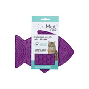 LickiMat Felix kat, lilla 22 cm