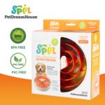 SPIN Interactive Feeder Spiral, Orange, Tricky