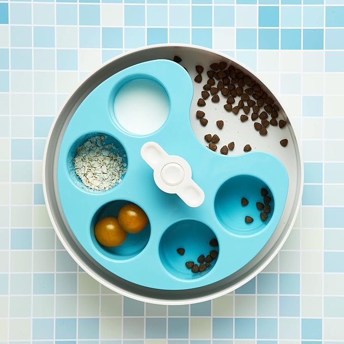 SPIN Interactive Feeder Palette, Blue, Medium