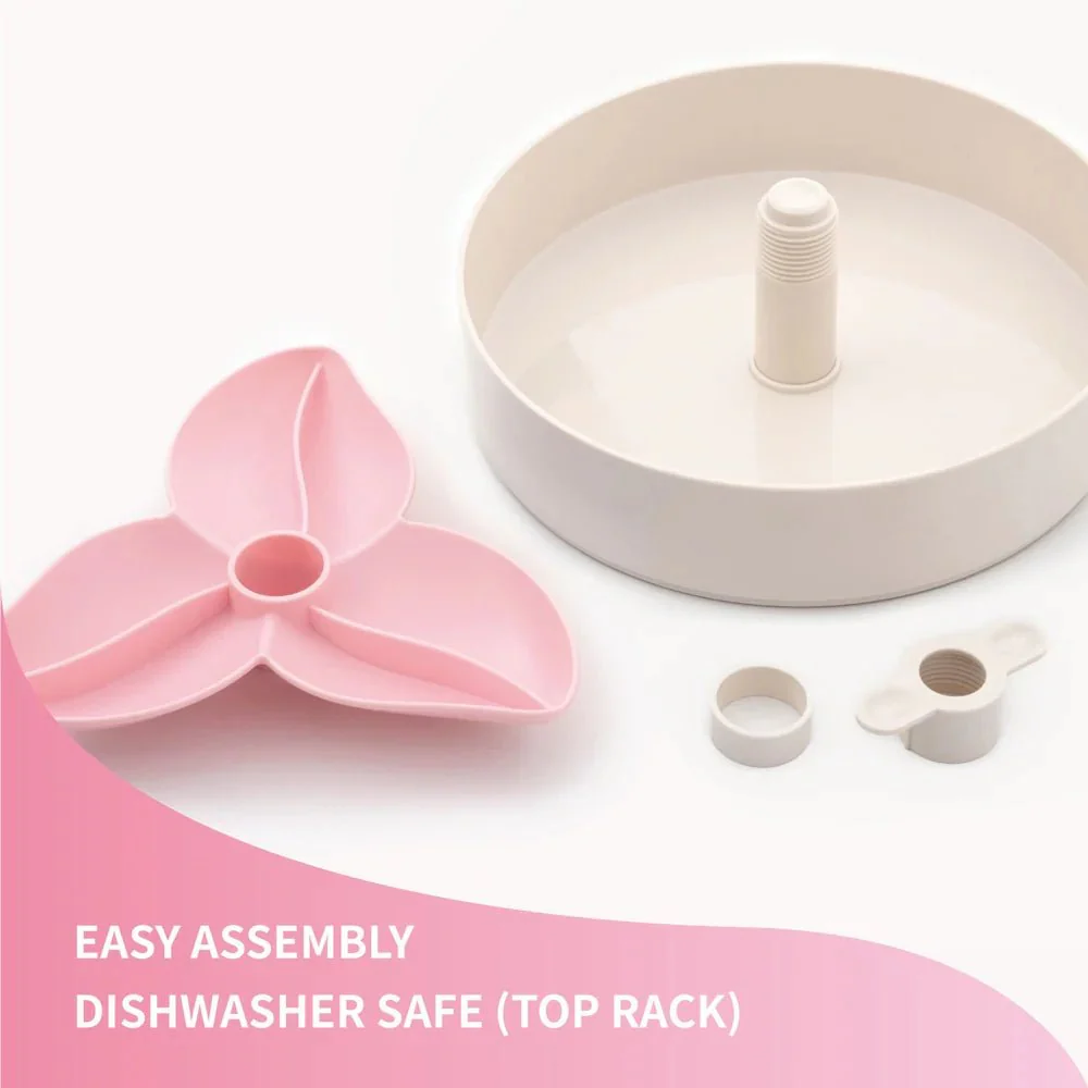 SPIN Interactive Feeder Bougainvillea, Baby pink