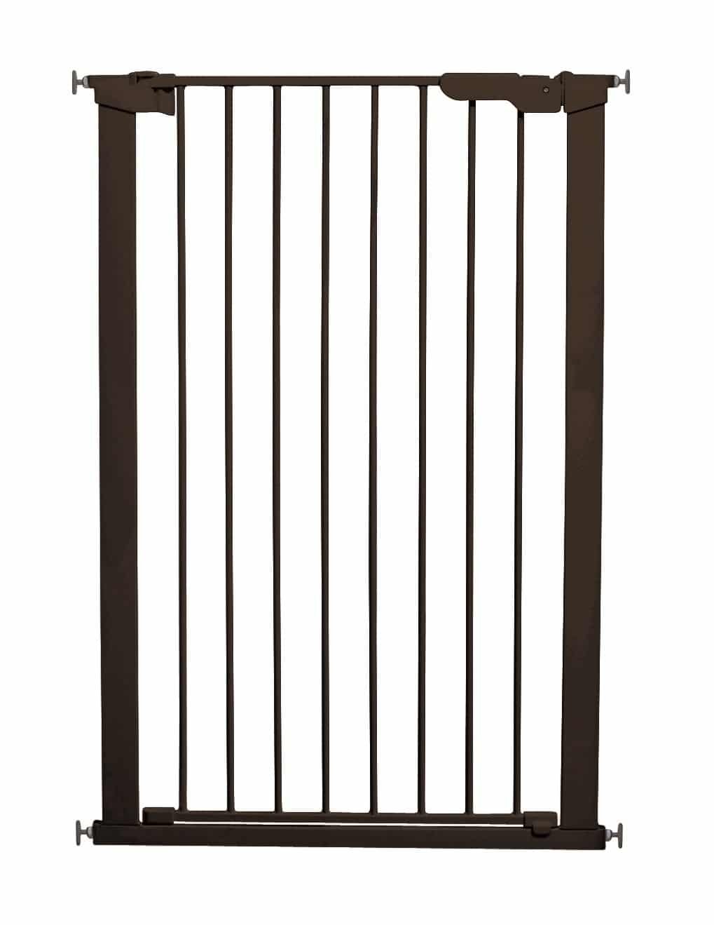 DogSpace Bonnie extra tall Pressure Fitted Pet gate, black