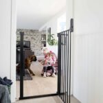 DogSpace Bonnie extra tall Pressure Fitted Pet gate, black