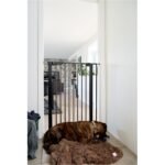 DogSpace Bonnie extra tall Pressure Fitted Pet gate, black