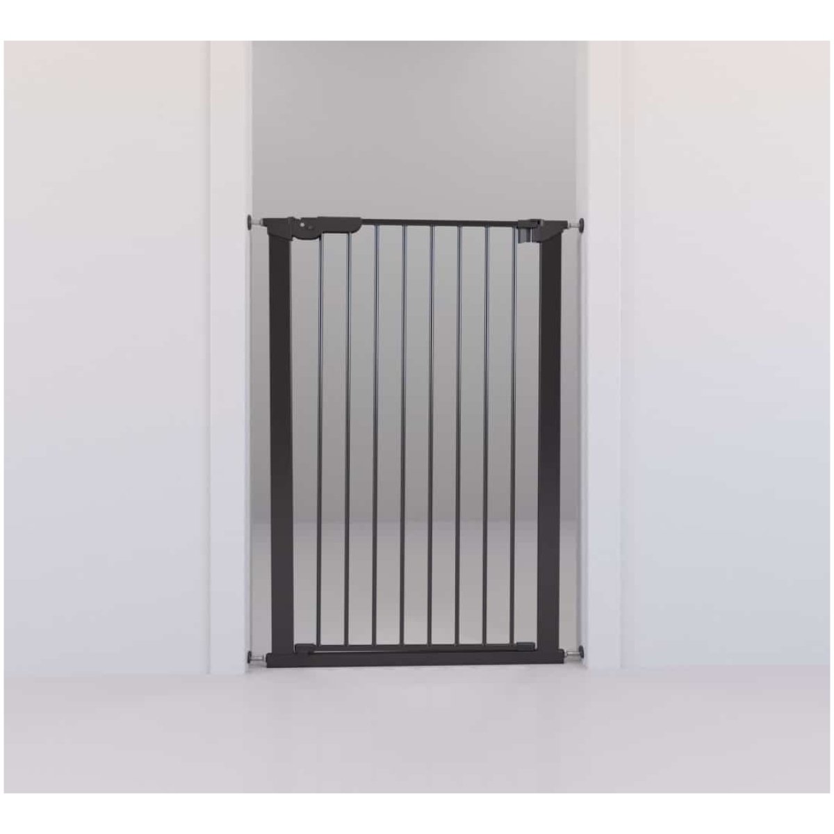 DogSpace Bonnie extra tall Pressure Fitted Pet gate, black