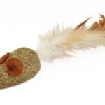 NYC Catnip mus med fjer, 5cm