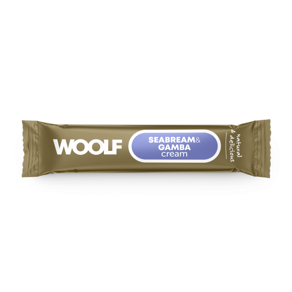 Woolf Wildcat Luxury Cat Cream 5 stk, Seabream With Gamba