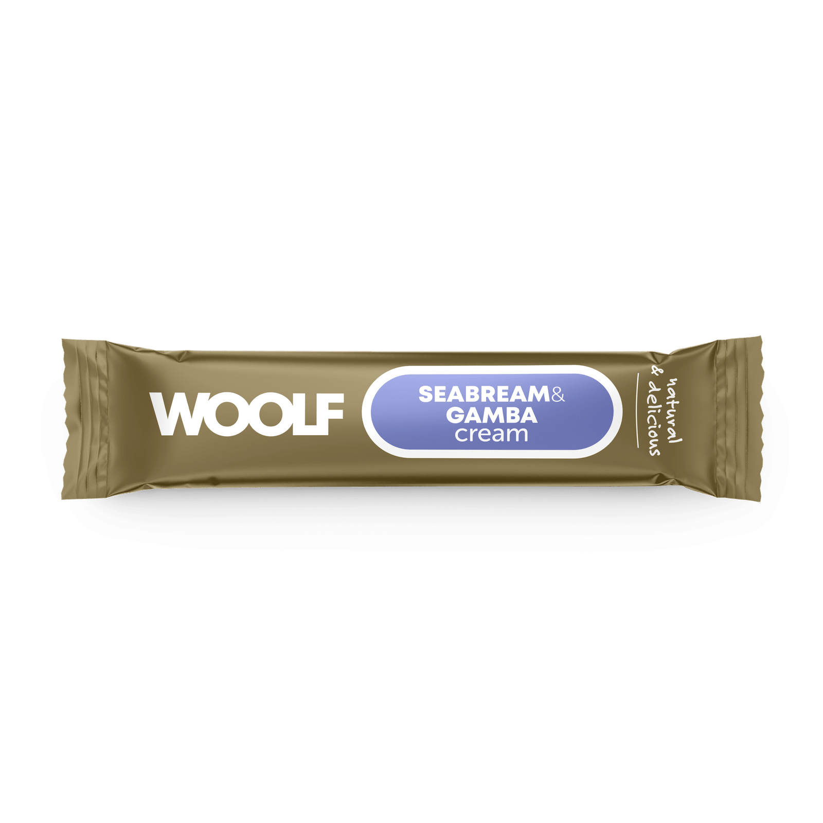 Woolf Wildcat Luxury Cat Cream 5 stk, Seabream With Gamba