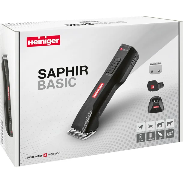 Heiniger SaphirBasic cordless m/1 batteri og skær 10