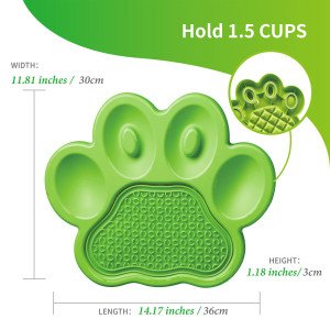 Paw 2-IN-1 Feeder & Lick Pad, Green