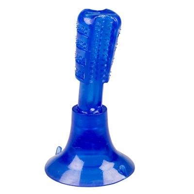 Chew´n play gummi-brush fix m/sugekop, blå