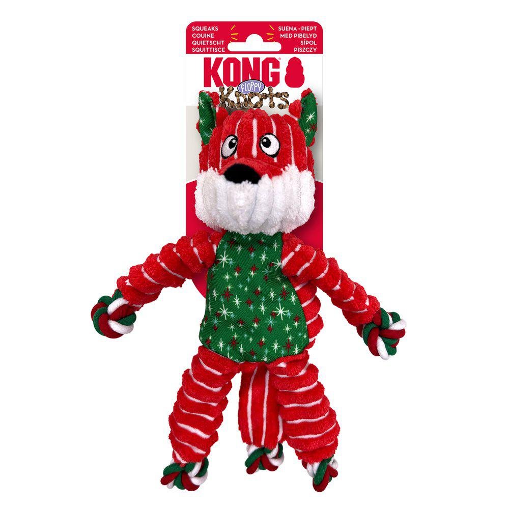 KONG Holiday Floppyknots Fox S/M
