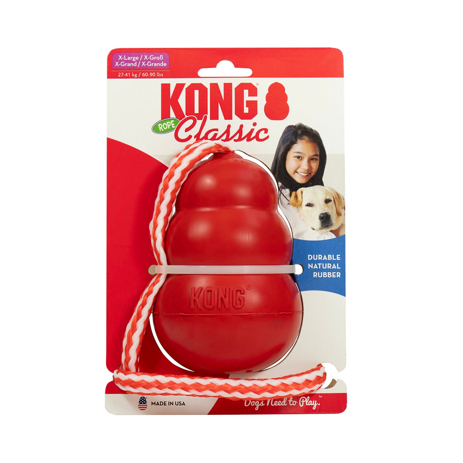 KONG Classic med reb