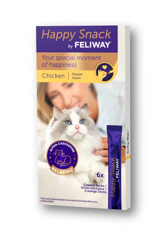Happy Snack by FELIWAY, Kylling - 6 x 15 g