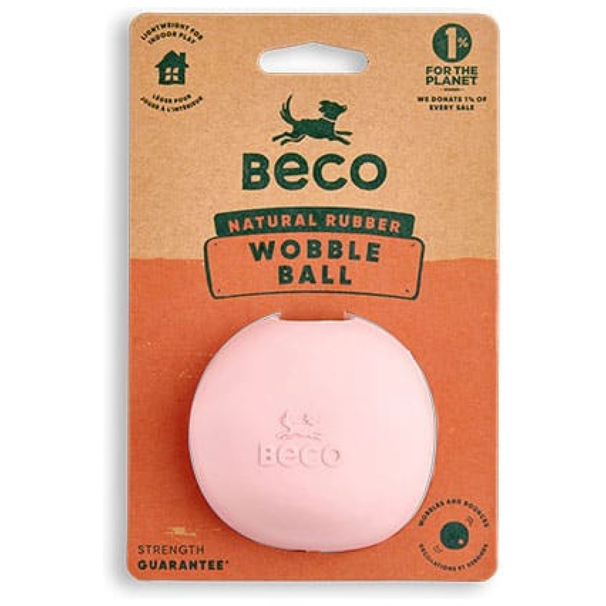 Beco Natural Rubber Bold, lyserød