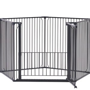 DogSpace King Mommy+ Supreme PuppyStay Pen / Room, Black